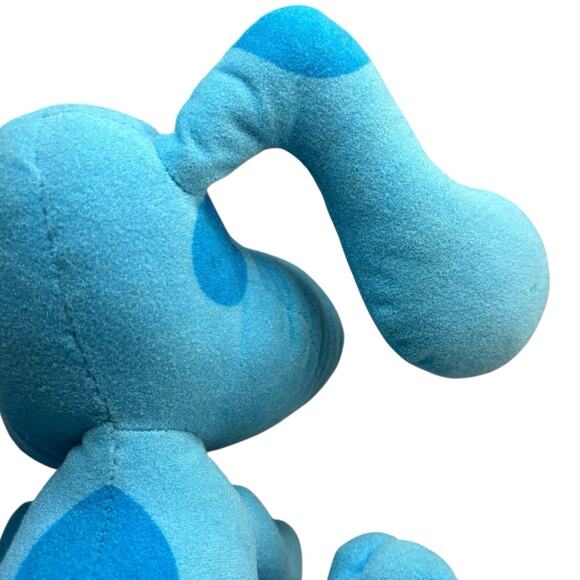 VTG 90s Blues Clues Pose-A-Blue 8" Plush Blue PBS Tyco 1997 Stuffed Animal Dog - Picture 13 of 16
